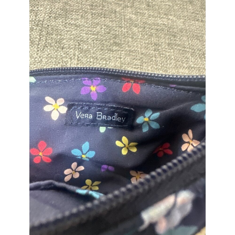 Vera Bradley Happy Blooms Floral Small Coin Purse With Zipper Closure & Tag - Picture 5 of 5